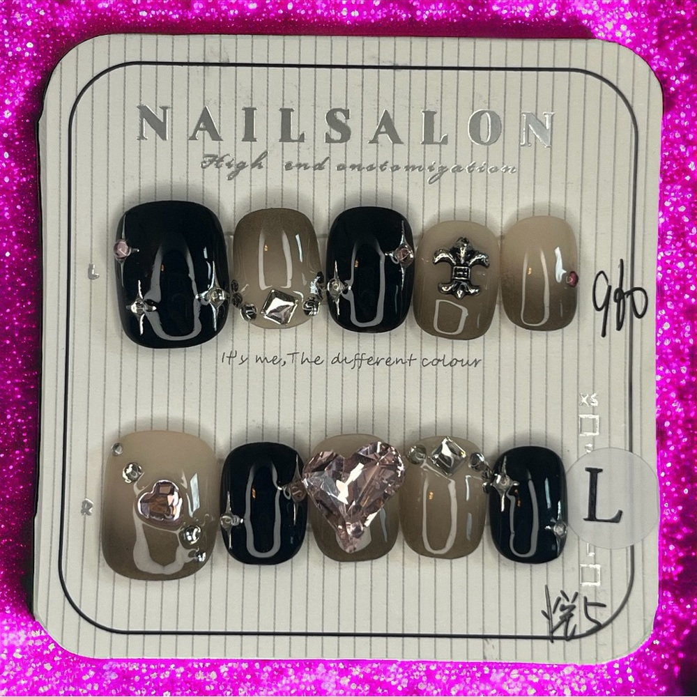 💅 Handmade Short Press on Nails Size Large